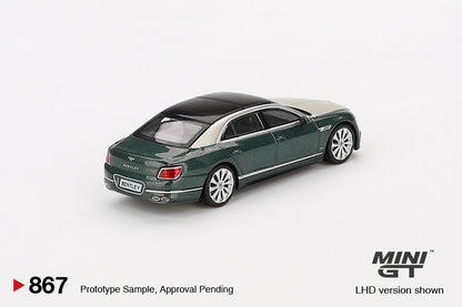 *Pre-Order* Mini GT No.867 Bentley Flying Spur White Sand Verdant