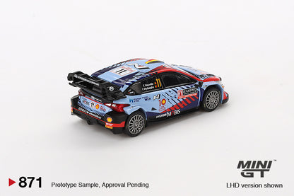 *Pre-Order* Mini GT No.871 Hyundai i20 N Rally1 Hybrid #11 2024 Rallye Monte-Carlo Winner