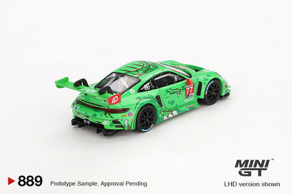 *Pre-Order* Mini GT No.889 Porsche 911 GT3 R #77 AO Racing 2024 IMSA Daytona 24 Hrs GTD Pro 2nd Place