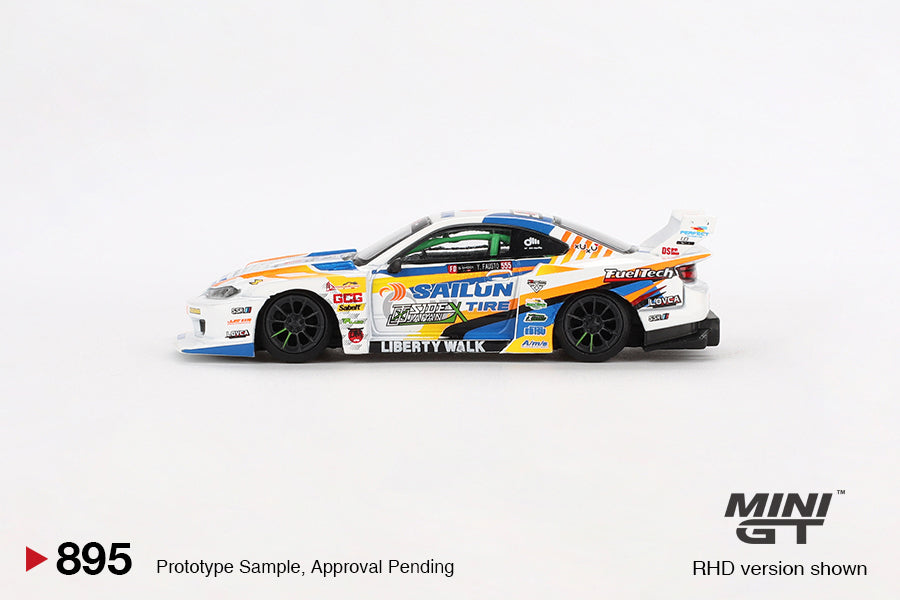 *Pre-Order* Mini GT No.895 Nissan LB-Super Silhouette S15 SILVIA #555 2023 Formula Drift Japan