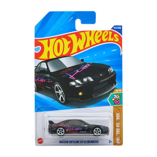 Hot Wheels HW: '70s vs. '90s 8/10 Nissan Skyline GT-R (BCNR33) - Japanese Card