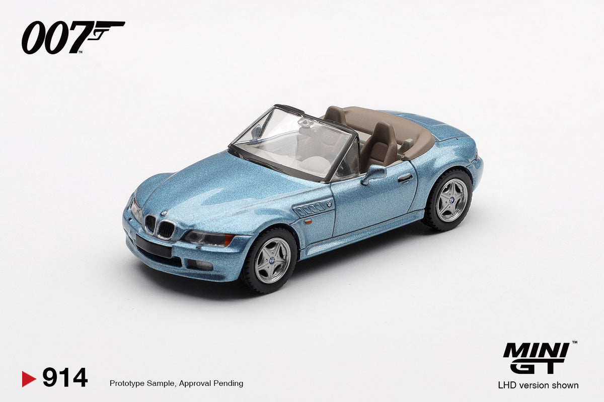Mini GT No.914 BMW Z3 “GoldenEye”  - English Blister Packaging