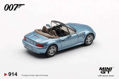Mini GT No.914 BMW Z3 “GoldenEye”  - English Blister Packaging