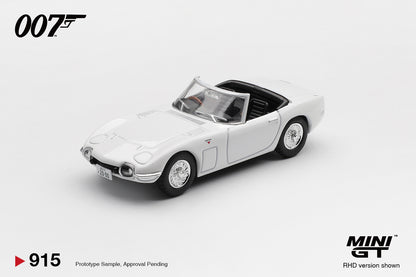Mini GT No.915 Toyota 2000GT Roadster “You Only Live Twice” - English Blister Packaging