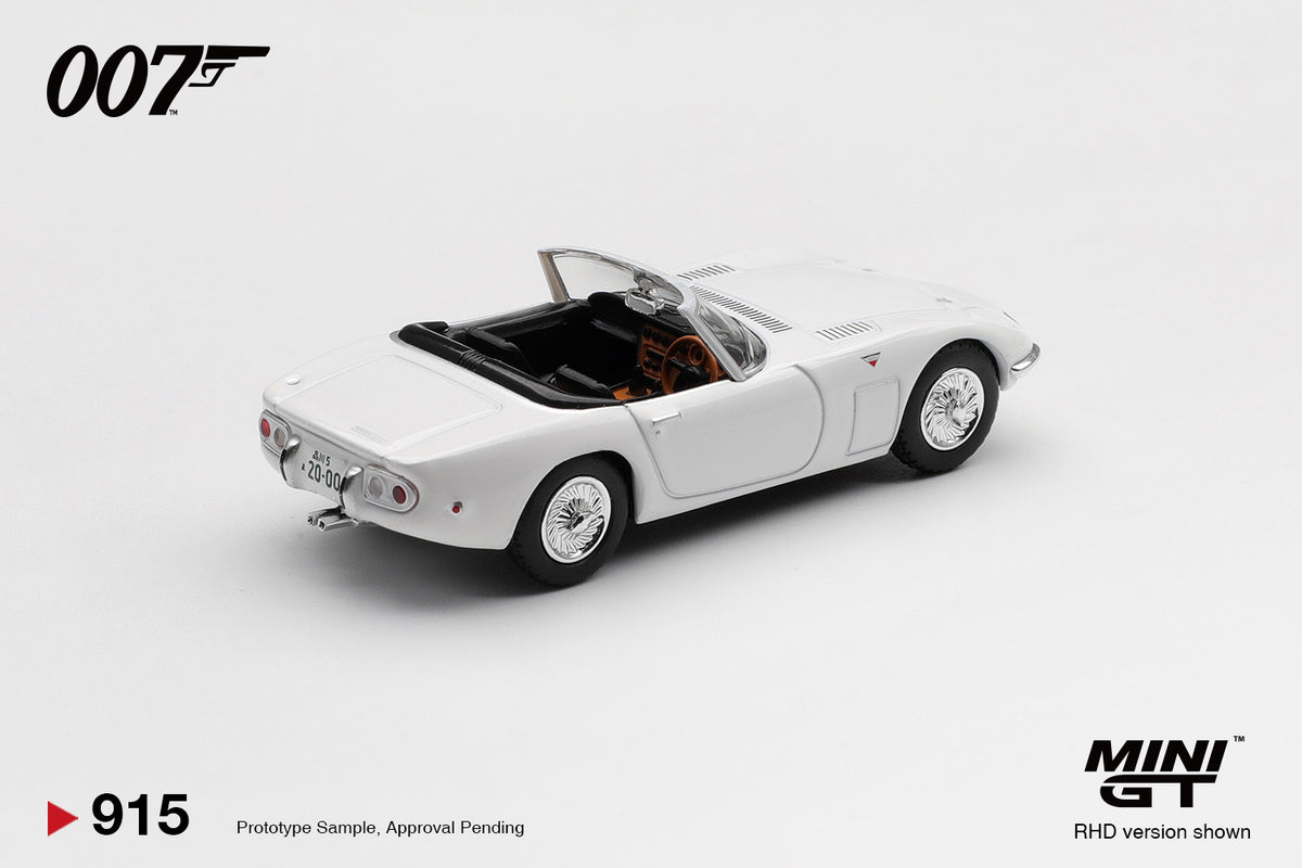 Mini GT No.915 Toyota 2000GT Roadster “You Only Live Twice” - English Blister Packaging