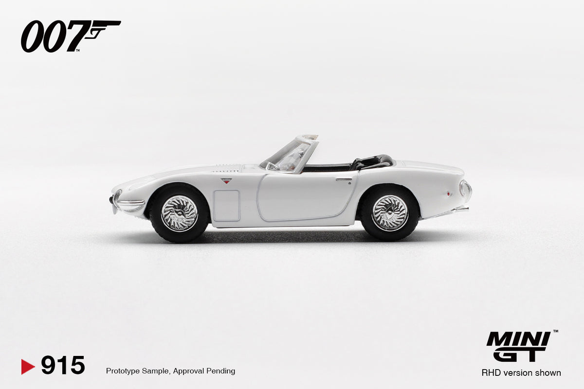 Mini GT No.915 Toyota 2000GT Roadster “You Only Live Twice” - English Blister Packaging