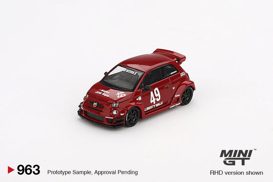 *Pre-Order* Mini GT No.963 LB-WORKS x Abas Works ABARTH 595 Red