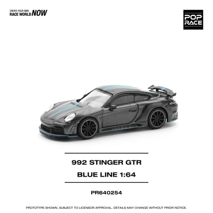 *Pre-Order* Pop Race 992 STINGER GTR Carbon Edition - Blue Line