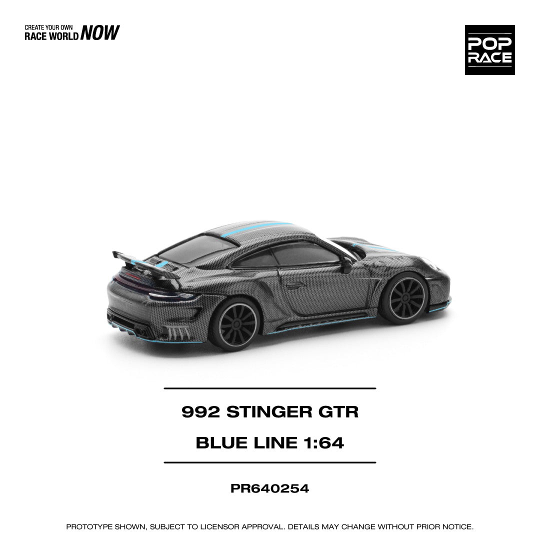 *Pre-Order* Pop Race 992 STINGER GTR Carbon Edition - Blue Line