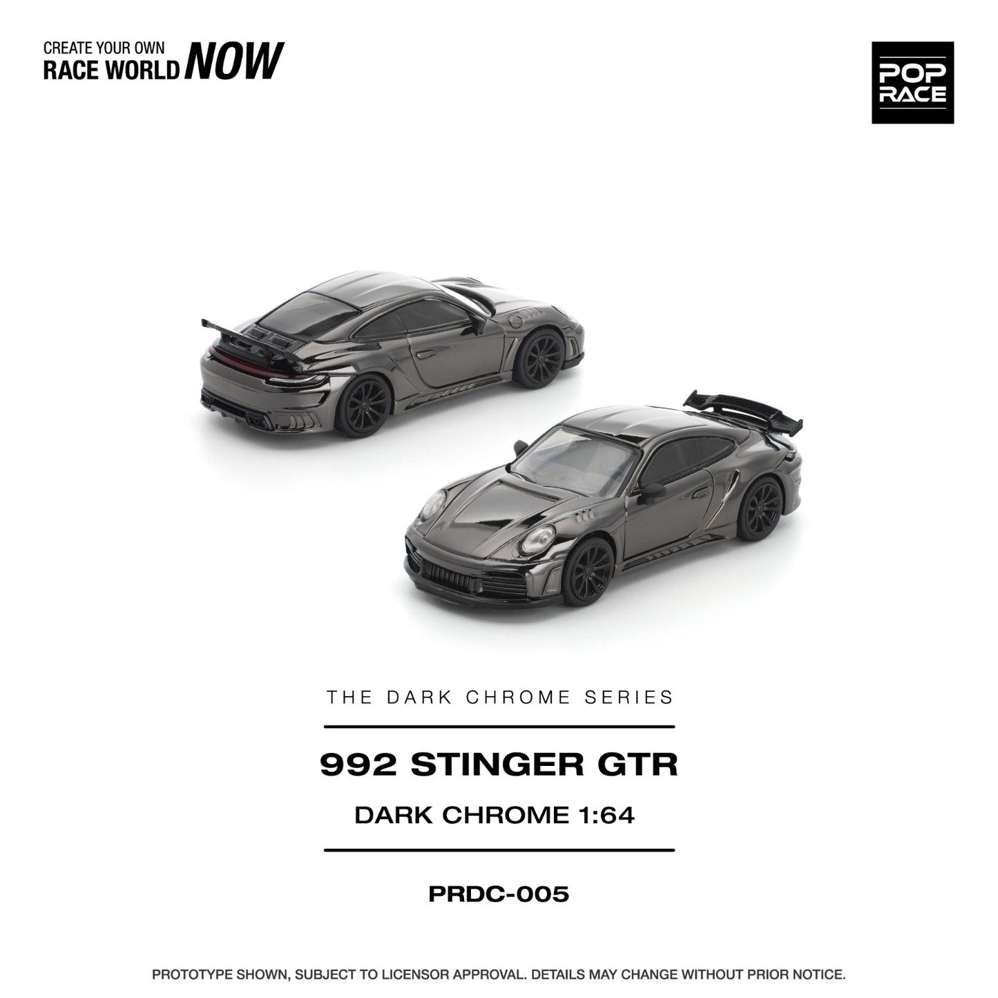 *Pre-Order* Pop Race 992 Stinger GTR Dark Chrome