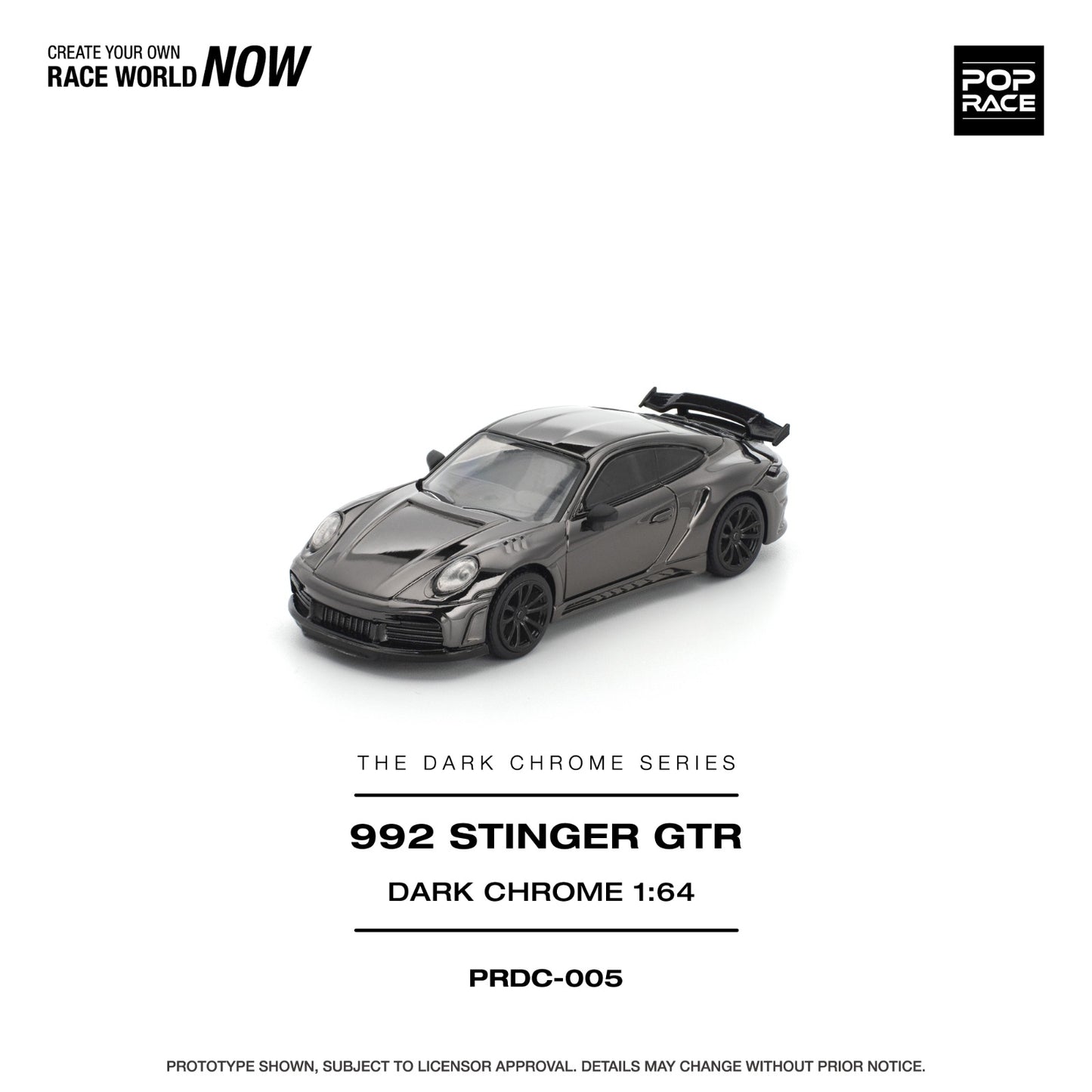 *Pre-Order* Pop Race 992 Stinger GTR Dark Chrome