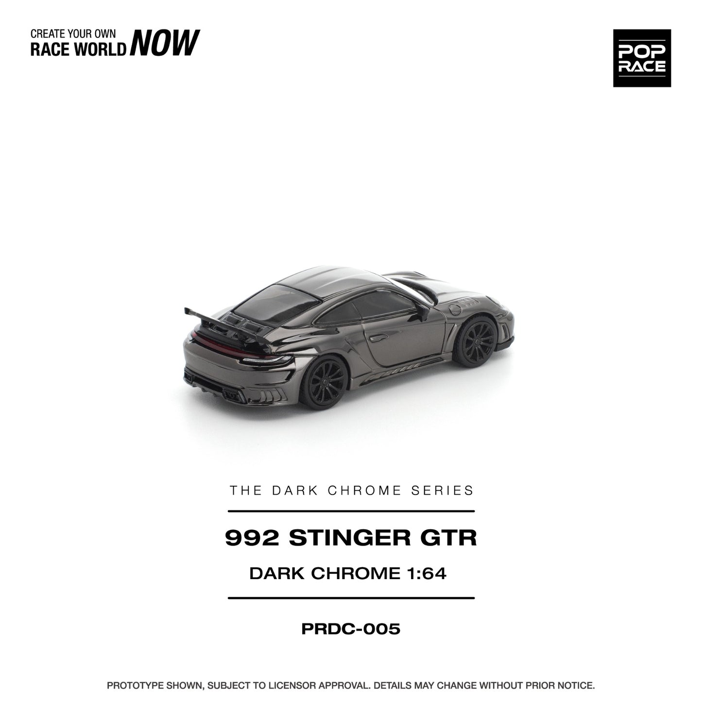 *Pre-Order* Pop Race 992 Stinger GTR Dark Chrome