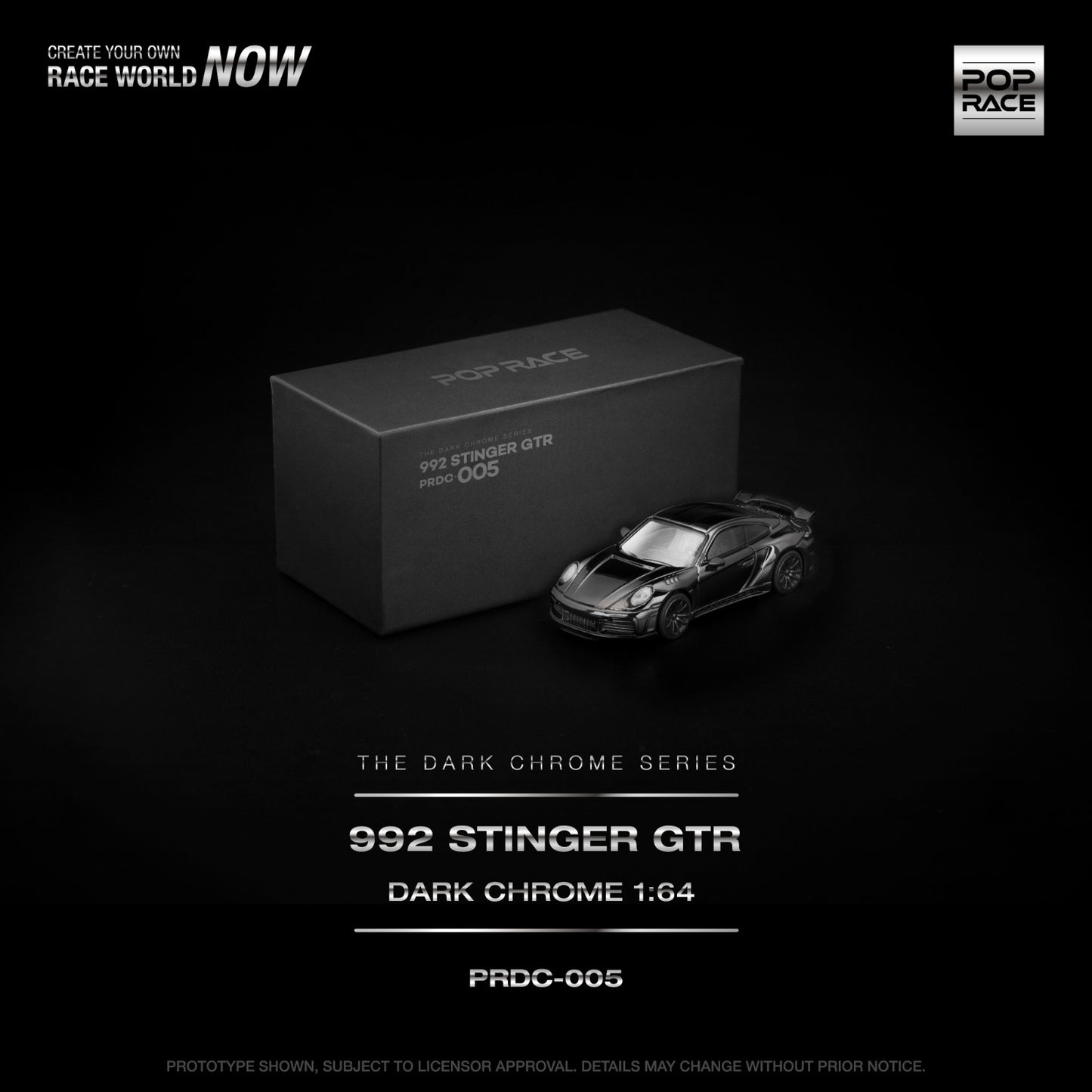 *Pre-Order* Pop Race 992 Stinger GTR Dark Chrome