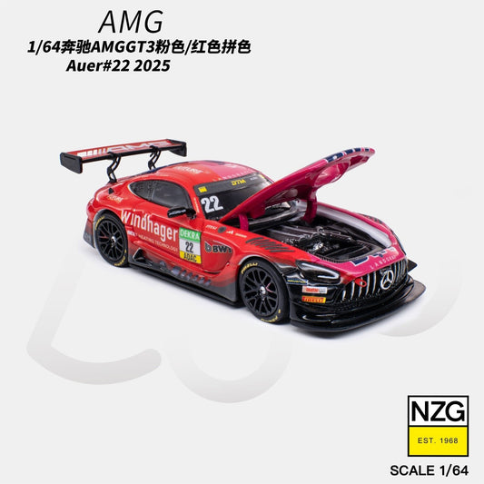*Pre-Order* Kilo Works No.114600011 AMG GT3 EVO - 2025 DTM LANDGRAF Motorsport #22 (Pink/Red)