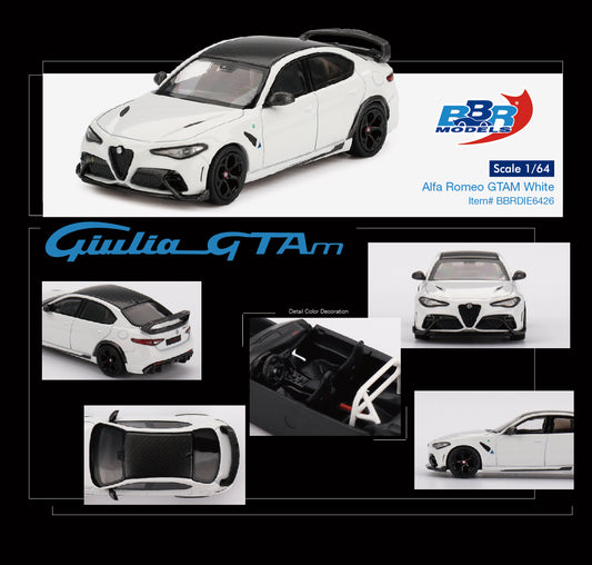 *Pre-Order* BBR Models Alfa Romeo Giulia GTAm - White