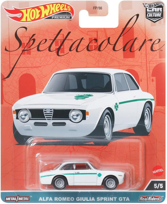 Hot Wheels Premium Car Culture Spettacolare 5/5 Alfa Romeo Giulia Sprint GTA - Japanese Stock