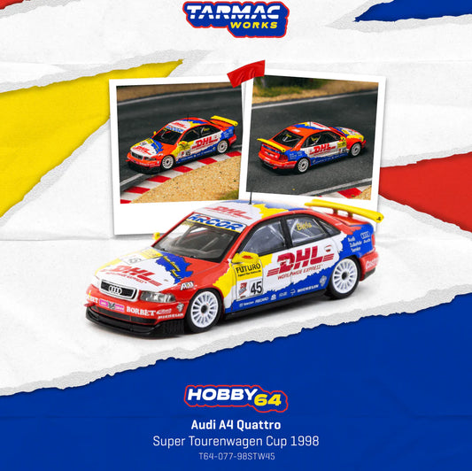 *Pre-Order* Tarmac Works - Audi A4 Quattro Super Tourenwagen Cup 1998 Frank Biela