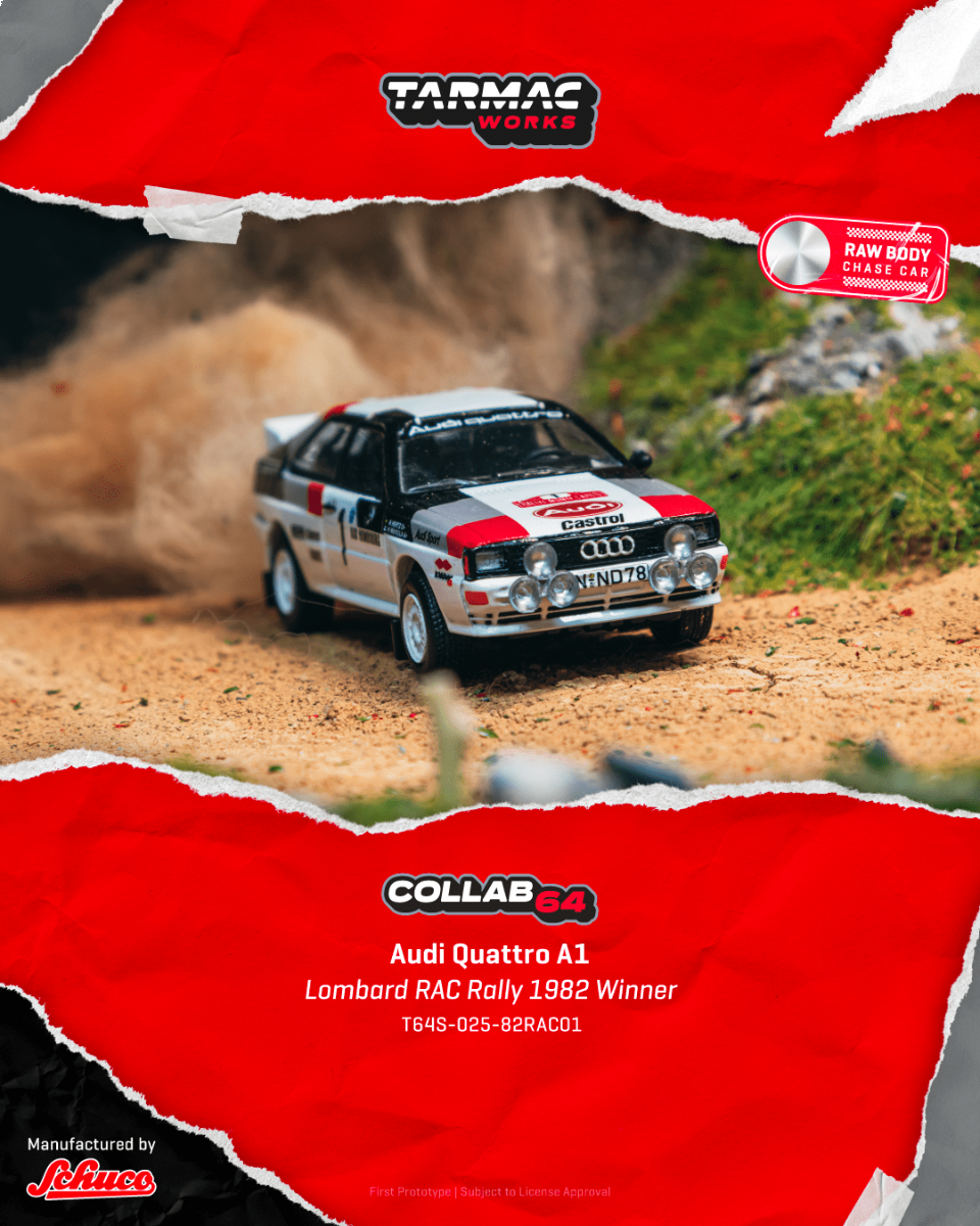 *Pre-Order* Tarmac Works Audi Quattro A1 Lombard RAC Rally 1982 #1 Winner