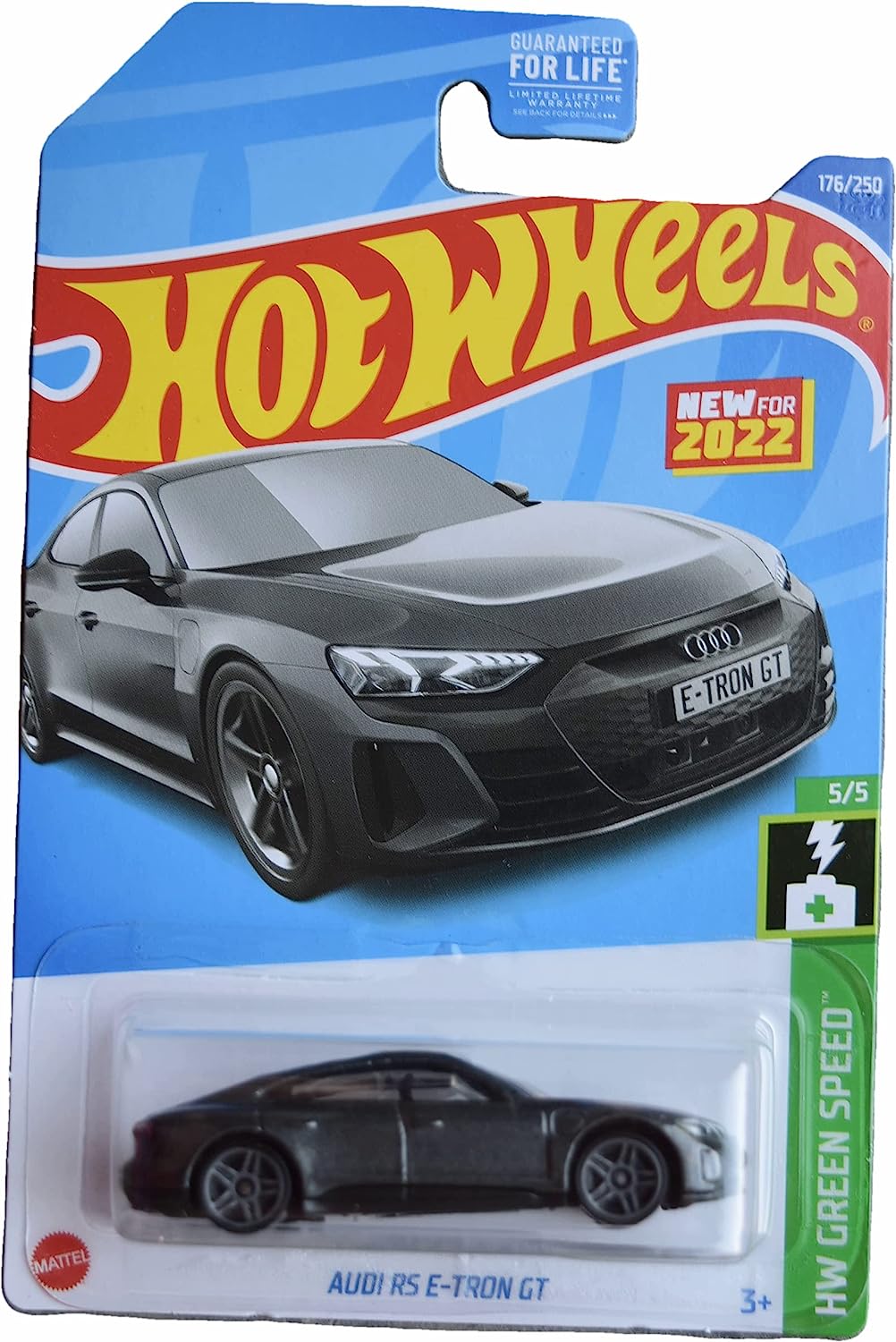 Hot Wheels HW Green Speed 5/5 Audi RS E-Tron GT (Grey) - Japanese Card