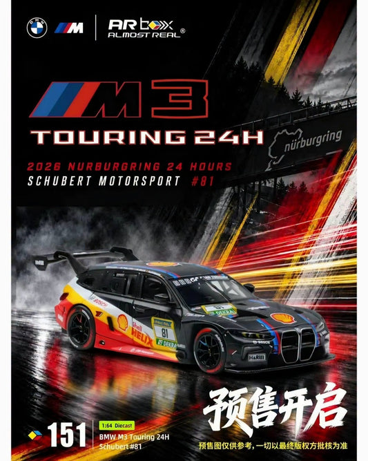 *Pre-Order* Almost Real AR Box - #630013001 BMW M3 Touring 24H Nurburgring 24 Hours Schubert Motorsport #81 Livery
