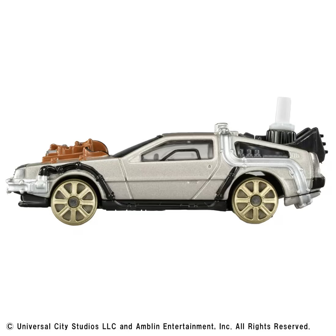 Tomica Premium Unlimited Back to the Future Time Machine (Part 3/Railway Wheels Installed Ver.)