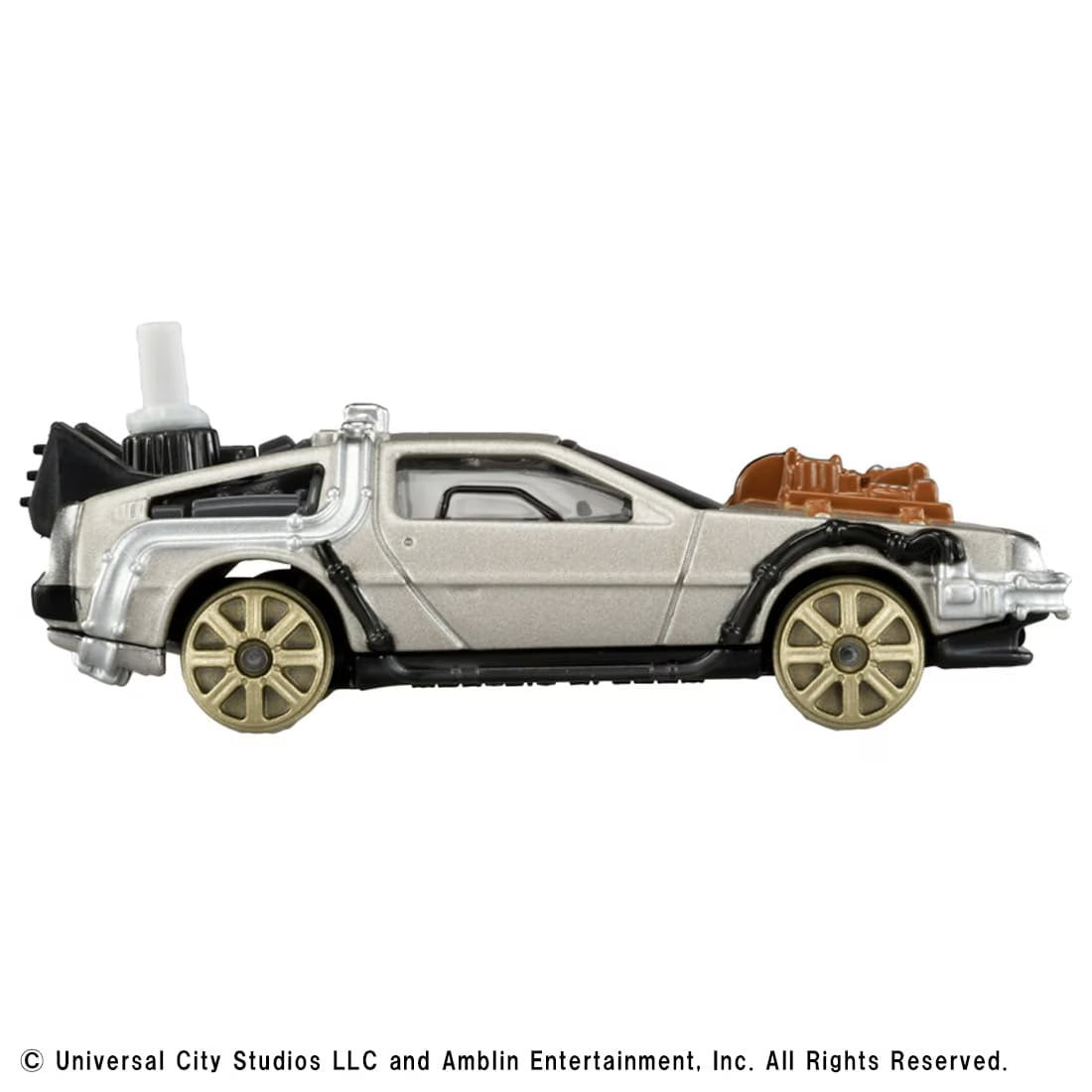 Tomica Premium Unlimited Back to the Future Time Machine (Part 3/Railway Wheels Installed Ver.)