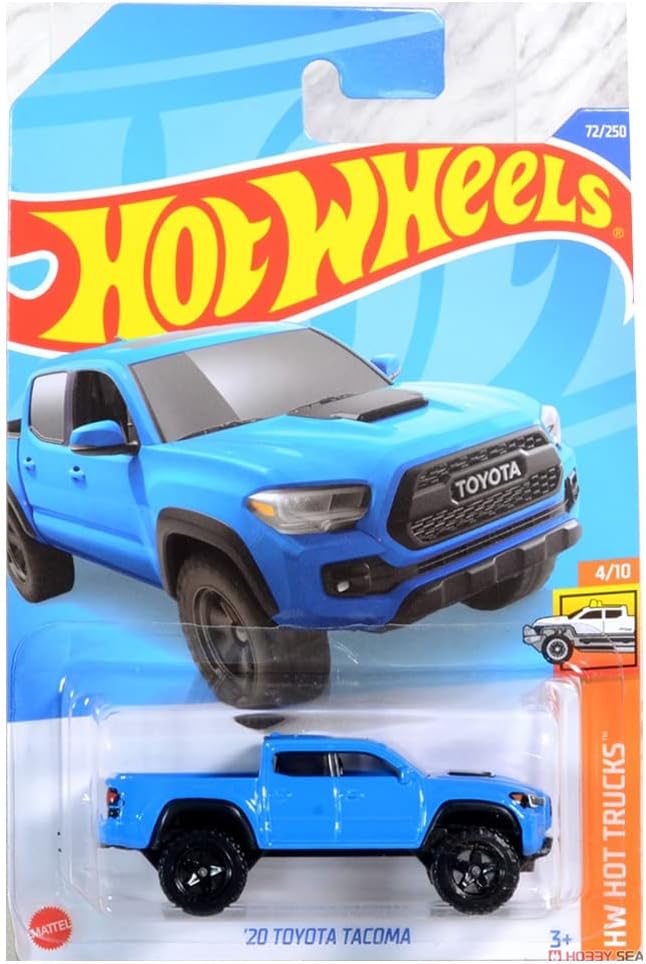 Hot Wheels HW Hot Trucks 4/10 '20 Toyota Tacoma (Blue) - Japanese Card