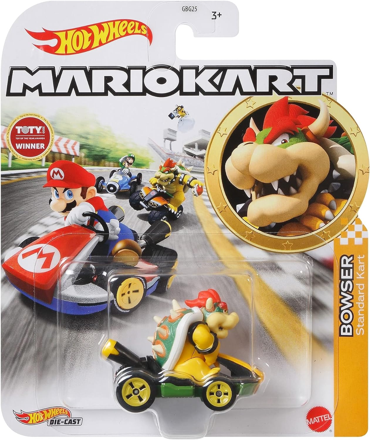 Hot Wheels MarioKart Bowser Standard Kart  - Japanese Stock