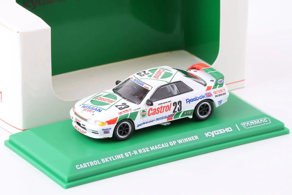 Kyosho x Tarmac Works Castrol Skyline GT-R R32 Macau Grand Prix Winner ...