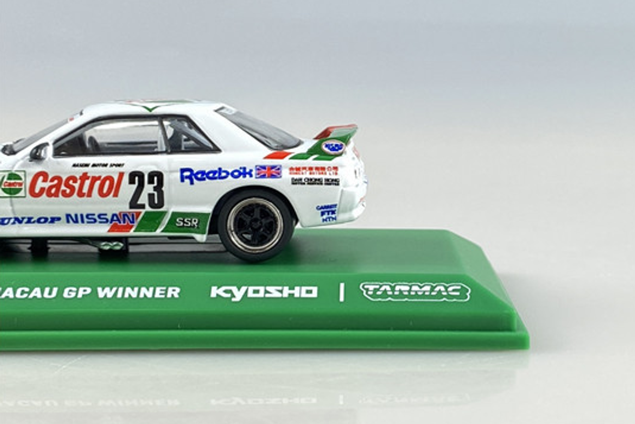 Kyosho x Tarmac Works Castrol Nissan Skyline GT-R R32 Macau Grand Prix Winner