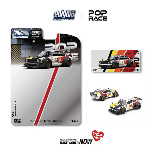 *Pre-Order* Pop Race PRE034 Corolla KE25 Racing