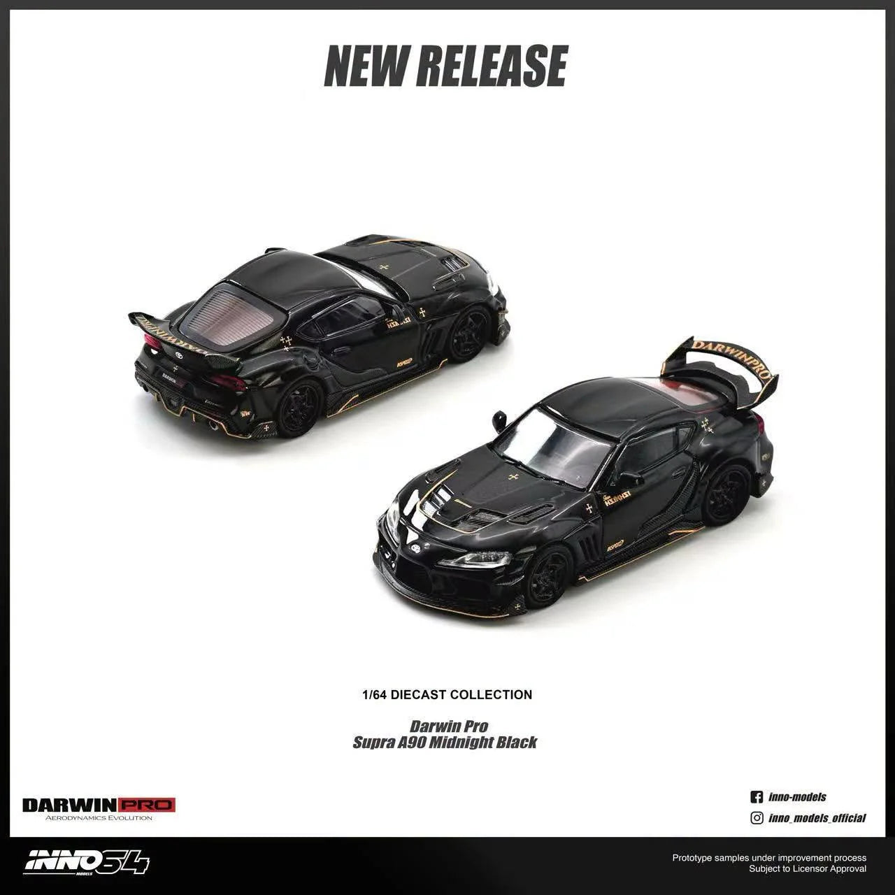 *Pre-Order* INNO Models INNO64 DARWIN PRO Supra A90 Gloss Black