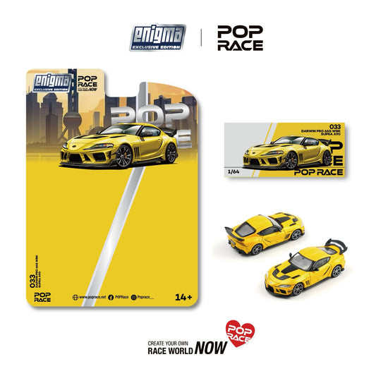 *Pre-Order* Pop Race PRE033 Darwin Pro 66G WBK Supra A90 Nitro Yellow