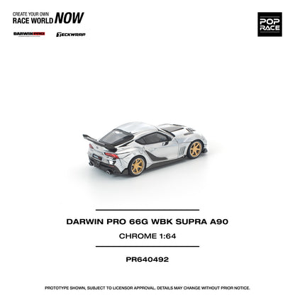 *Pre-Order* Pop Race Darwin Pro 66G WBK Supra A90 Silver Chrome