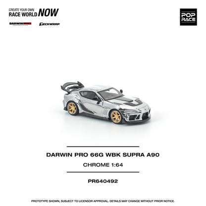 *Pre-Order* Pop Race Darwin Pro 66G WBK Supra A90 Silver Chrome