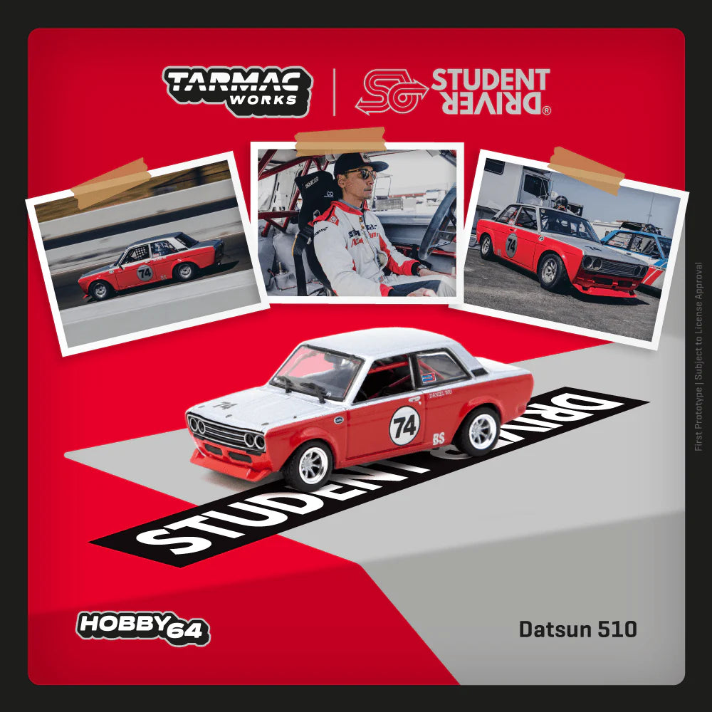 *Pre-Order* Tarmac Works Datsun 510 Trans-Am B-Sedan 2.5 Challenge 2023 Daniel Wu