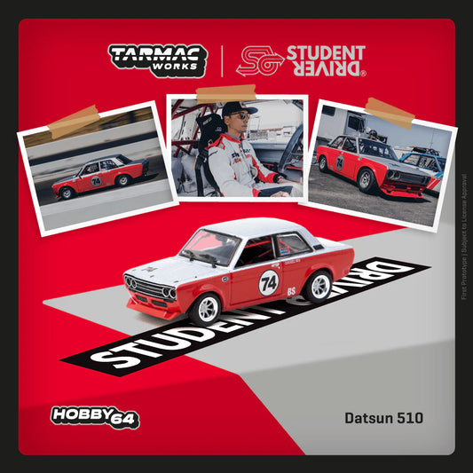 *Pre-Order* Tarmac Works Datsun 510 Trans-Am B-Sedan 2.5 Challenge 2023 Daniel Wu