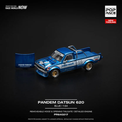 *Pre-Order* Pop Race Pandem Datsun 620 Blue