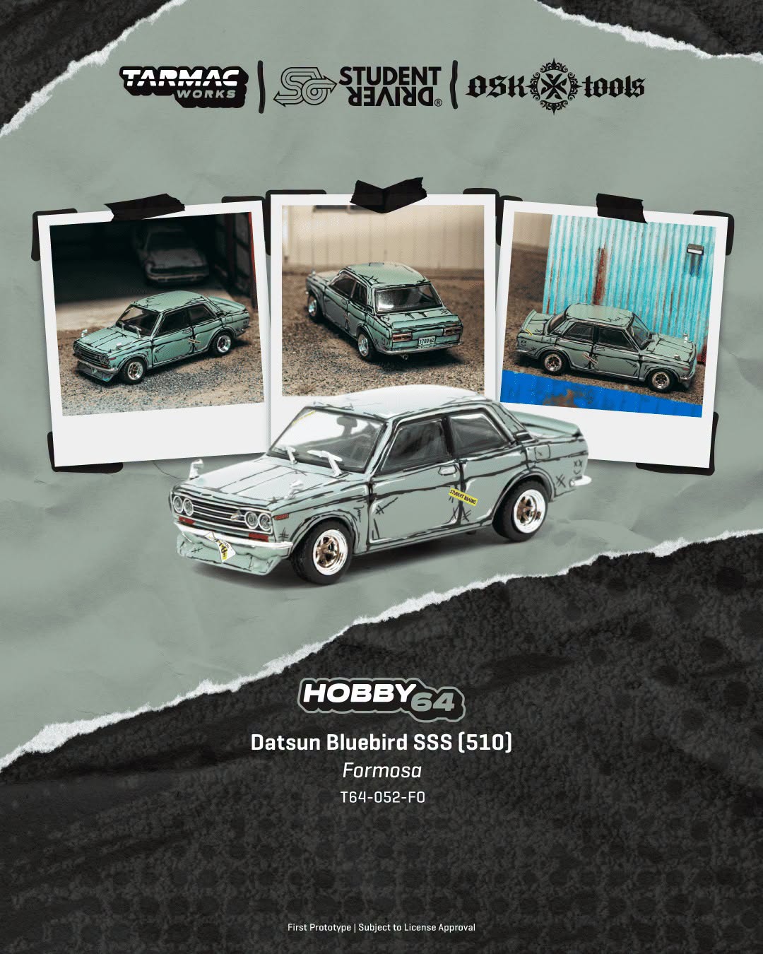 *Pre-Order* Tarmac Works - Datsun Bluebird SSS (510) Formosa