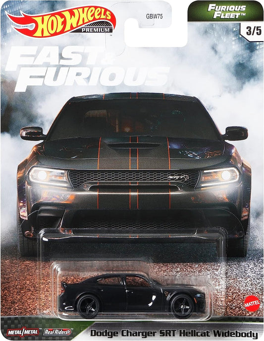 Hot Wheels Premium Fast & Furious Furious Fleet 3/5 Dodge Charger SRT Hellcat Widebody - Japanese Stock