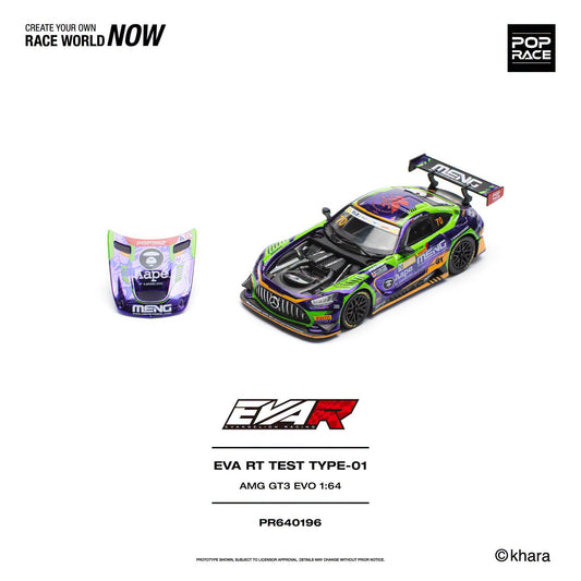 *Pre-Order* Pop Race - PR640196 EVA RT TEST TYPE-01 AMG GT3 EVO MACAU GP 2023
