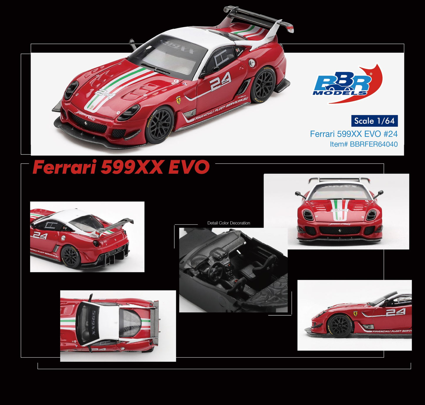 *Pre-Order* BBR Models Ferrari 599XX EVO #24