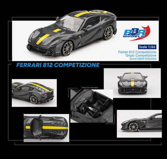 *Pre-Order* BBR Models Ferrari 812 Competizione Grigio Competizione