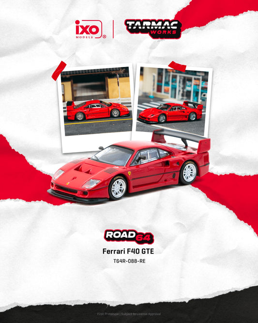 *Pre-Order* Tarmac Works - Ferrari F40 GTE Red