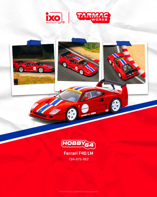 *Pre-Order* Tarmac Works - Ferrari F40 LM Red