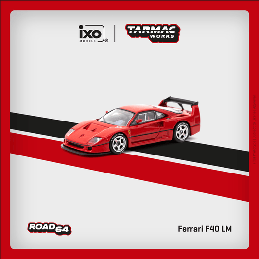 *Pre-Order* Tarmac Works x IXO Models Ferrari F40 LM (Red)