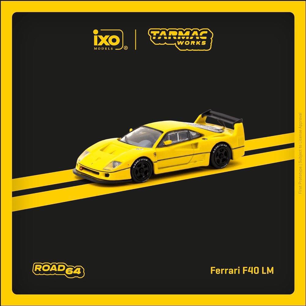 Tarmac Works x IXO Models Ferrari F40 LM (Yellow)