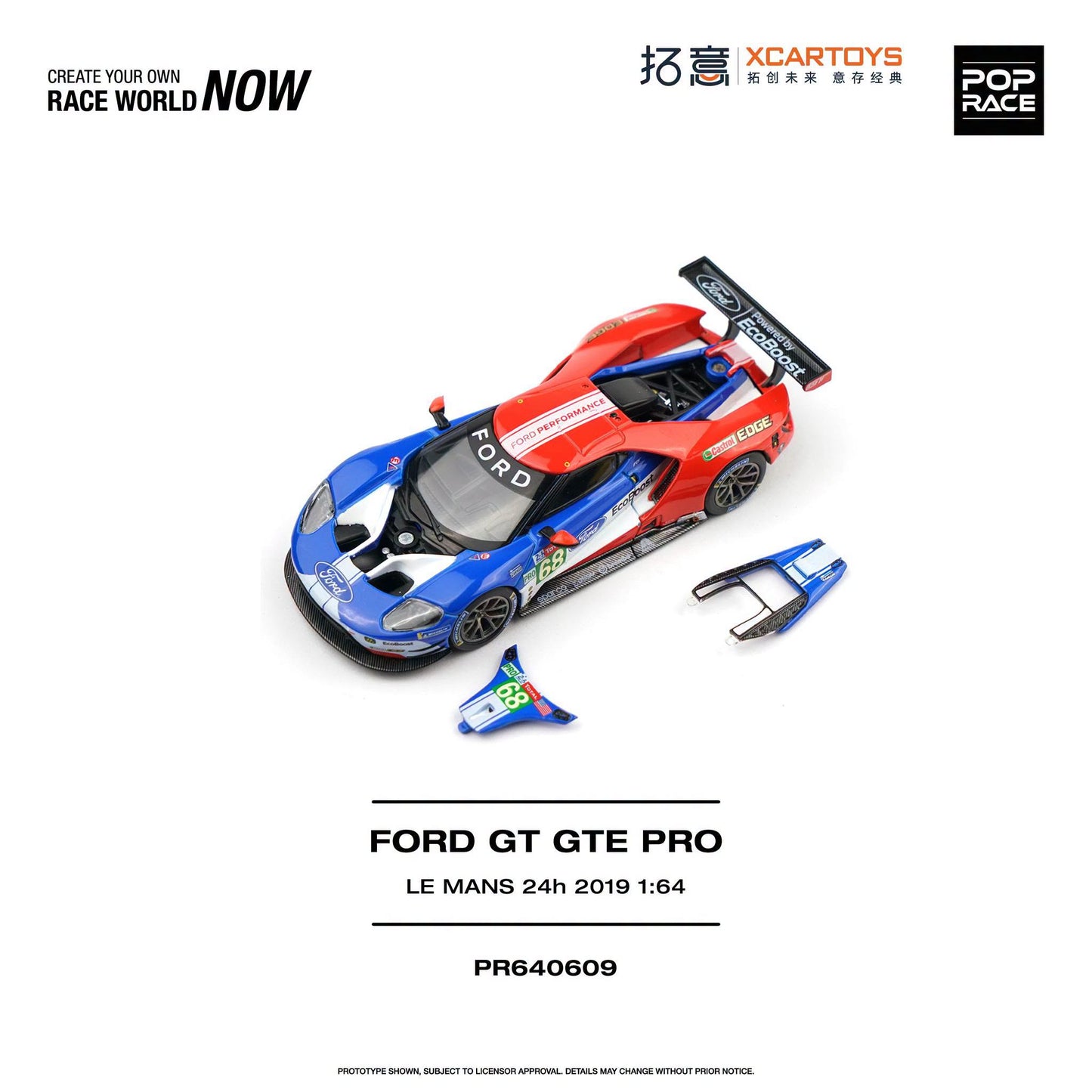 *Pre-Order* Pop Race - PR640609 Ford GT GTE Pro Le Mans 24H 2019