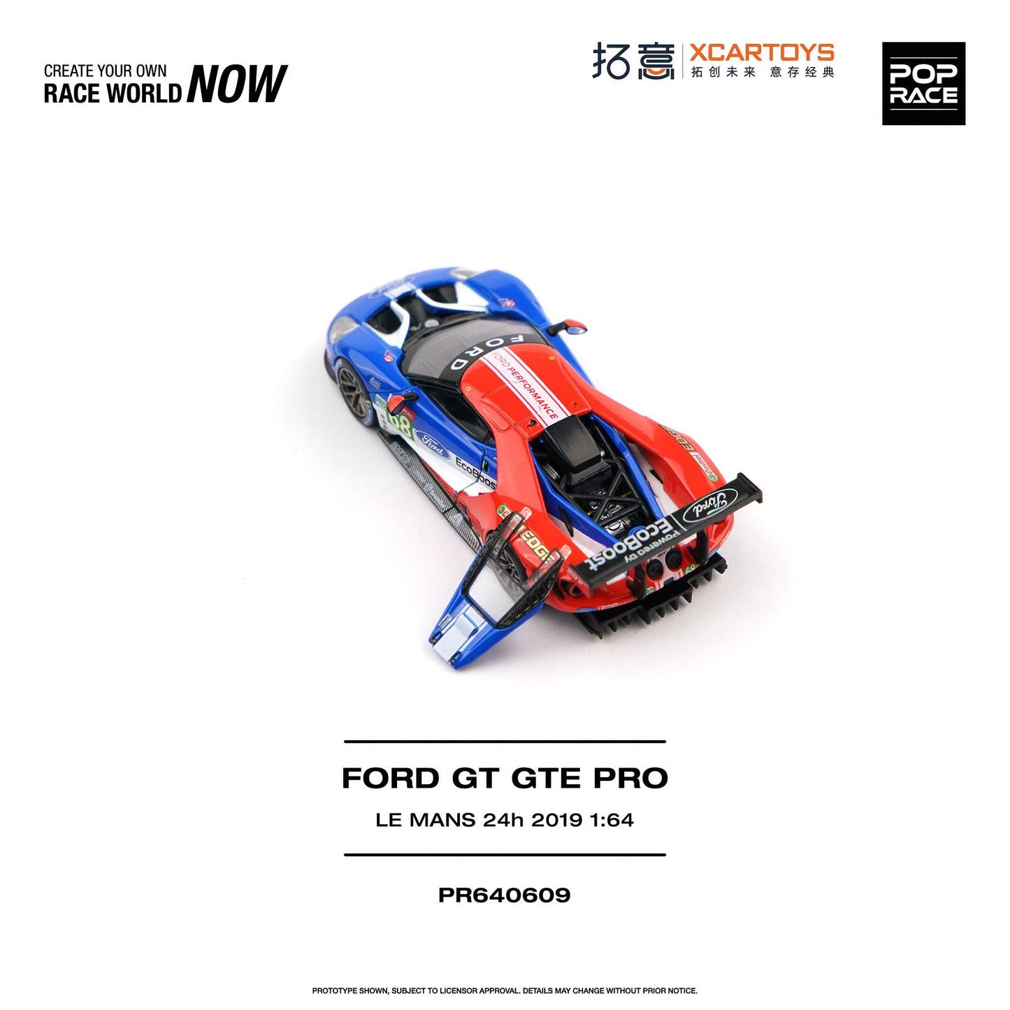 *Pre-Order* Pop Race - PR640609 Ford GT GTE Pro Le Mans 24H 2019