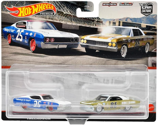 Hot Wheels Premium Car Culture '69 Ford Torino Talladega & '66 Chevelle (Twin Pack) - Japanese Stock
